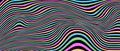 Colored wavy lines. Abstract ÃÂ¡urved lines vector background. Royalty Free Stock Photo